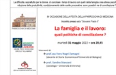 Medicina (Bo) – 31 maggio 2022: Famiglia e lavoro 